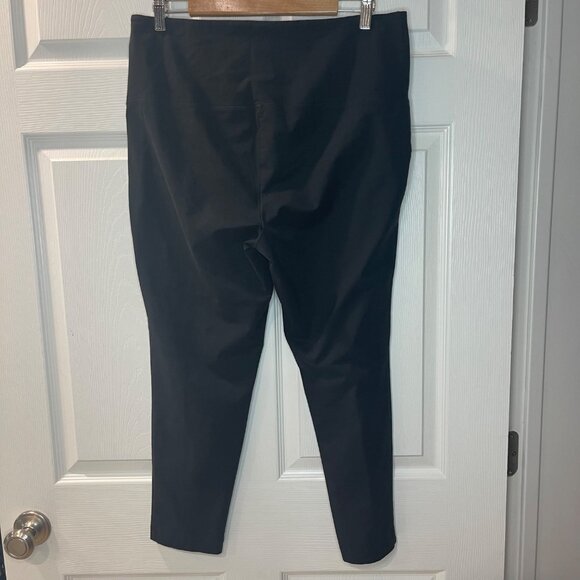 Zenergy Tummy Control Leggings Women's Size 12 Black Cropped High Waist Cotton - Picture 12 of 12